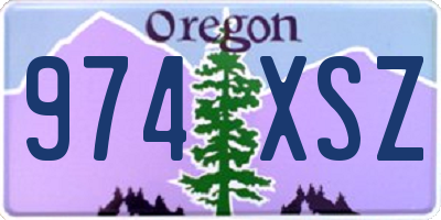 OR license plate 974XSZ