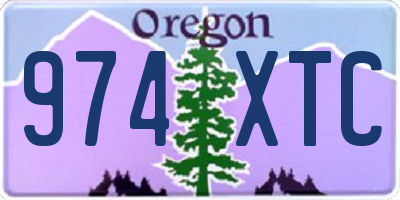 OR license plate 974XTC