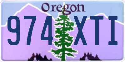 OR license plate 974XTI