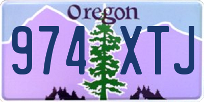 OR license plate 974XTJ