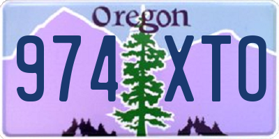 OR license plate 974XTO