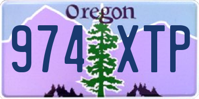 OR license plate 974XTP