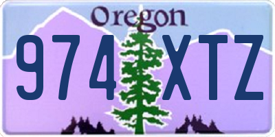 OR license plate 974XTZ