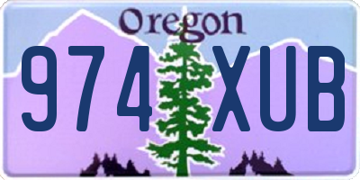 OR license plate 974XUB