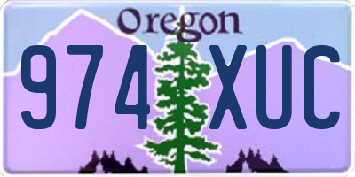 OR license plate 974XUC