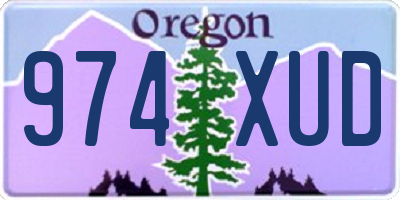 OR license plate 974XUD