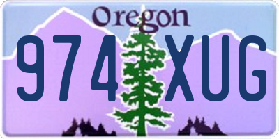 OR license plate 974XUG