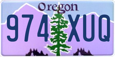 OR license plate 974XUQ