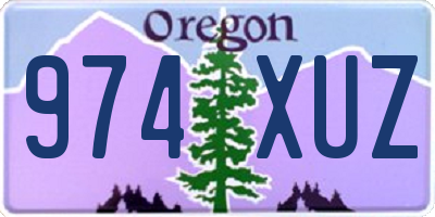 OR license plate 974XUZ