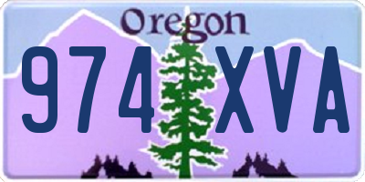 OR license plate 974XVA