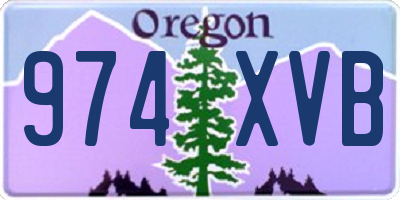 OR license plate 974XVB