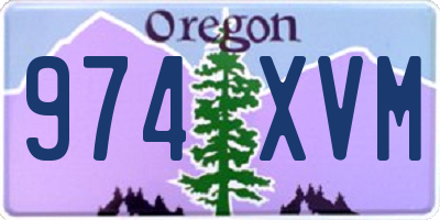 OR license plate 974XVM
