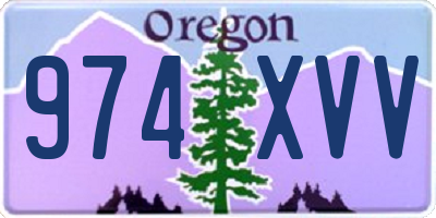 OR license plate 974XVV