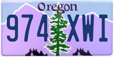 OR license plate 974XWI