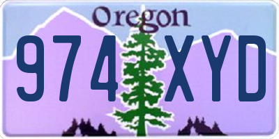 OR license plate 974XYD