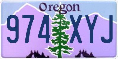 OR license plate 974XYJ