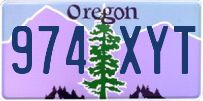OR license plate 974XYT
