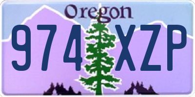 OR license plate 974XZP
