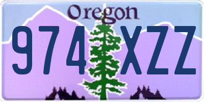 OR license plate 974XZZ