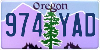 OR license plate 974YAD