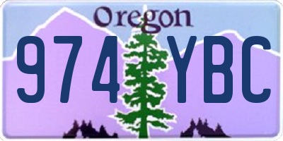 OR license plate 974YBC