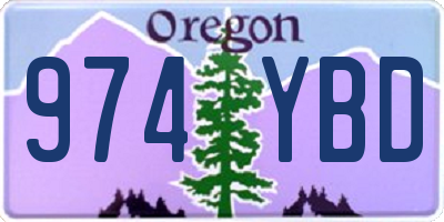 OR license plate 974YBD