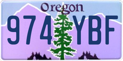OR license plate 974YBF