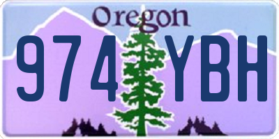 OR license plate 974YBH