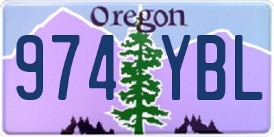 OR license plate 974YBL