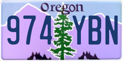 OR license plate 974YBN