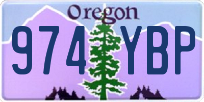 OR license plate 974YBP