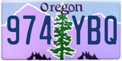 OR license plate 974YBQ