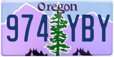 OR license plate 974YBY