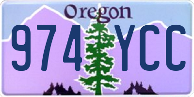 OR license plate 974YCC