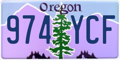 OR license plate 974YCF