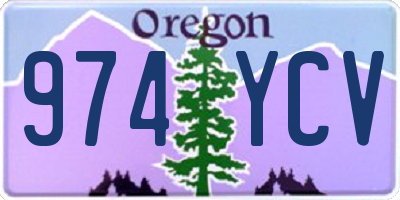 OR license plate 974YCV