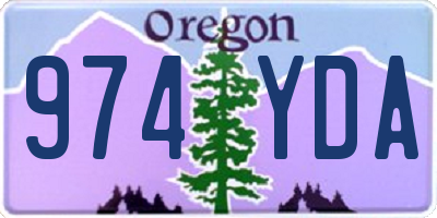OR license plate 974YDA