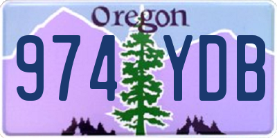 OR license plate 974YDB