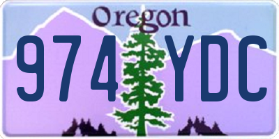 OR license plate 974YDC