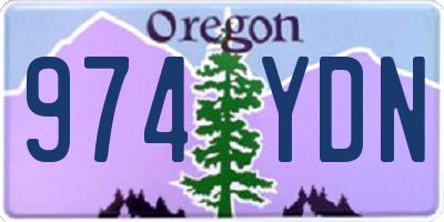 OR license plate 974YDN