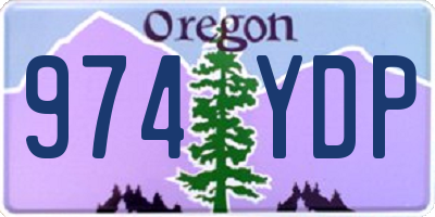 OR license plate 974YDP