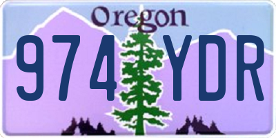 OR license plate 974YDR