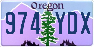 OR license plate 974YDX