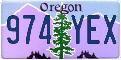 OR license plate 974YEX