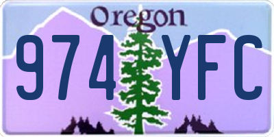 OR license plate 974YFC