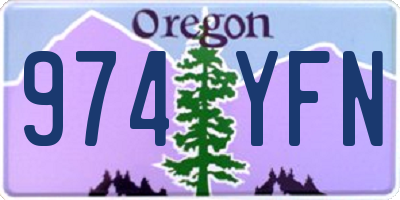 OR license plate 974YFN