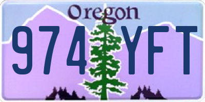 OR license plate 974YFT