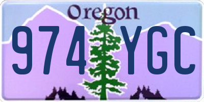 OR license plate 974YGC