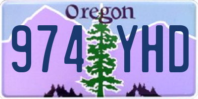 OR license plate 974YHD