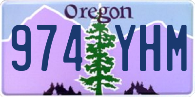 OR license plate 974YHM